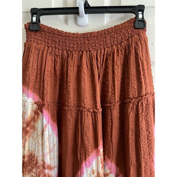 THE ODELLS ANTHROPOLOGIE Tie Dye Serena Top Lidia Maxi Skirt 2 Piece Set Sz XL - Picture 7 of 15